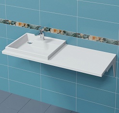 СанТа Мебель для ванной Лондон 59 L белая – фотография-7